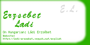 erzsebet ladi business card