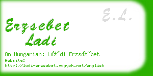 erzsebet ladi business card